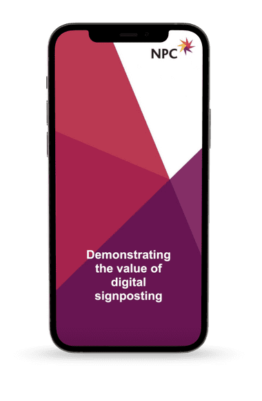 A graphic of the New Philanthropy Capital Signposting+ document